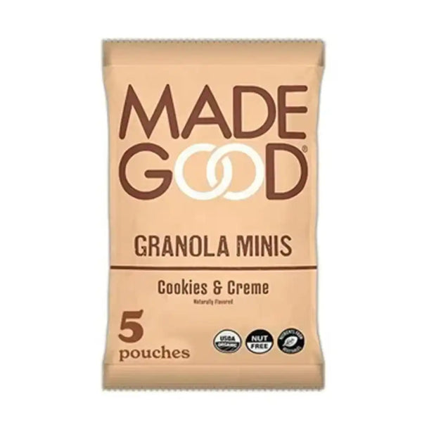 MadeGood Organic & Assorted Granola Snacks cookies & creme
