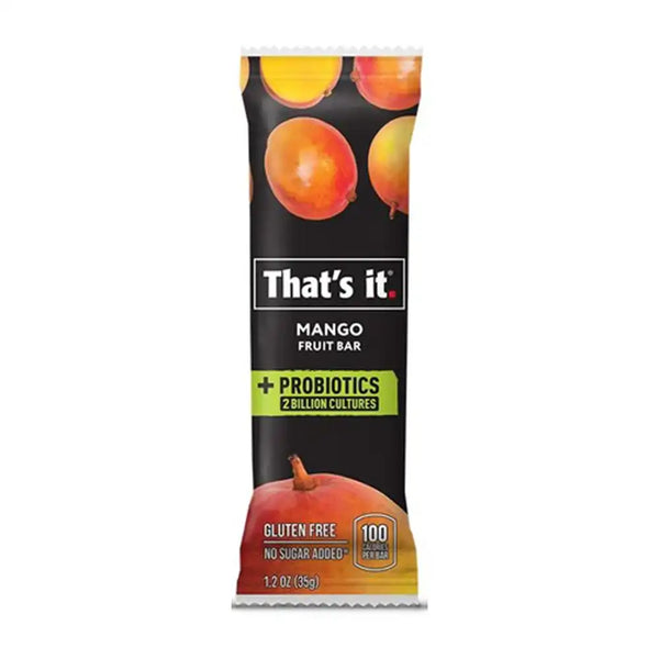 "That's It." 100% All Natural Probiotic Fruit Bars mango fruit bar 