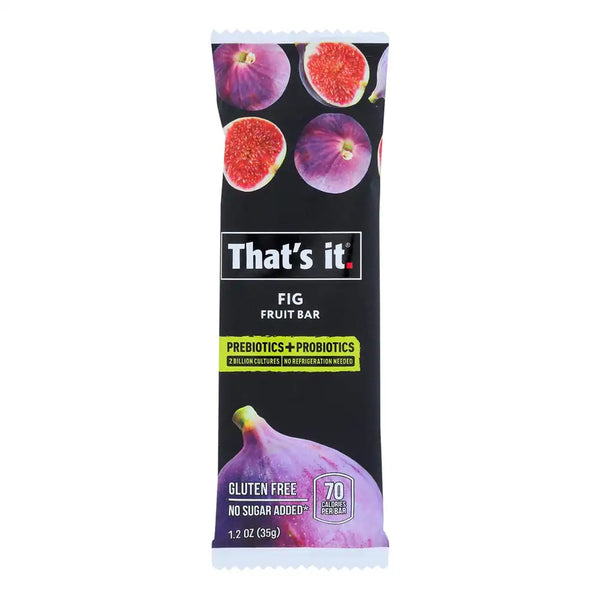 "That's It." 100% All Natural Probiotic Fruit Bars figfruit bar