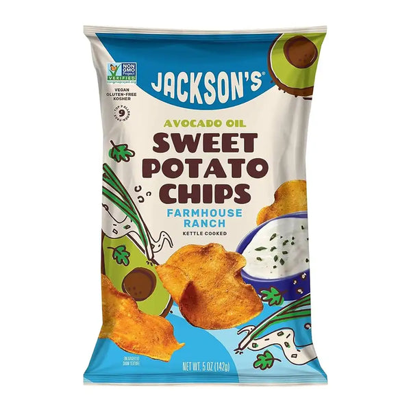 Jackson's Sweet Potato farmhouose ranch Kettle Chips