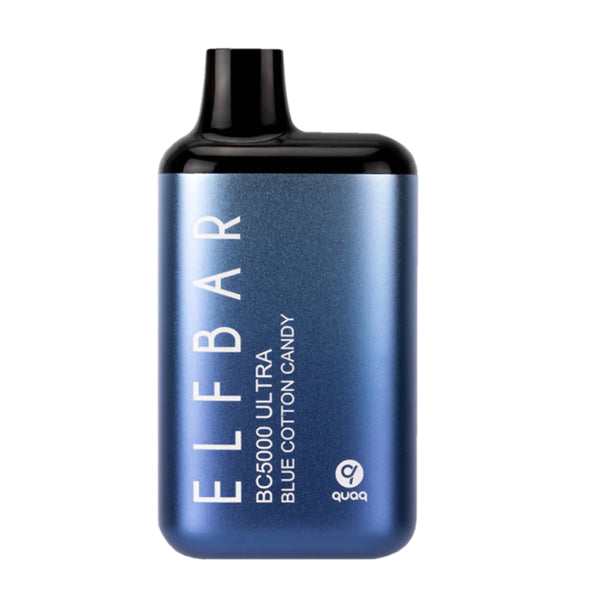 ElfBar Ultra Blue Cotton Candy Flavor, 13ml E-Liquid, 5% Nicotine, 5000 Puffs