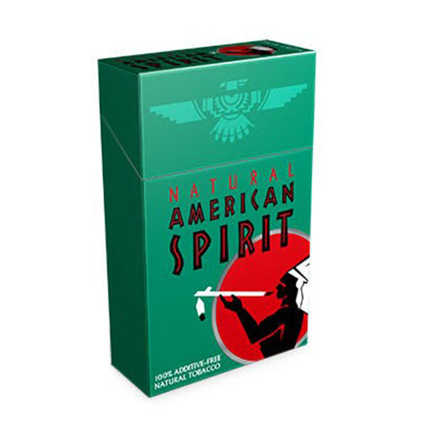 American Spirits dark green menthol delivery in Los Angeles.