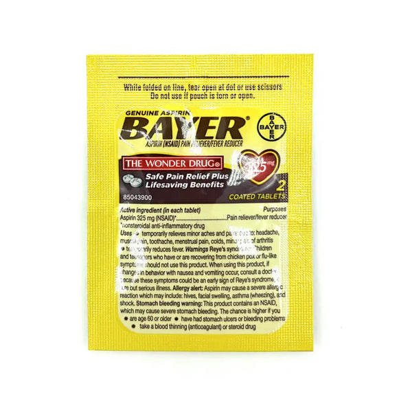 Bayer Aspirin 325mg (2-Tablet Pouch) Delivery  in Los Angeles