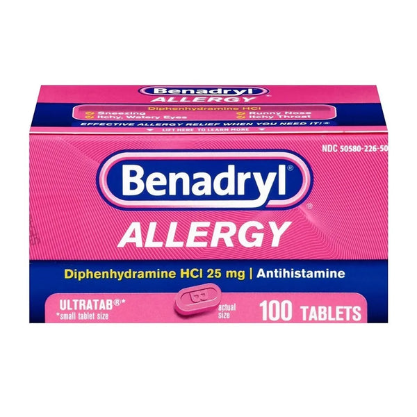 Benadryl (Diphenhydramine HCl 25mg)