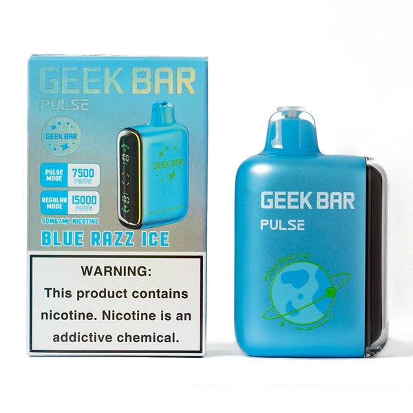 Geek Bar Pulse 15000 Puffs 5% Nicotine blue razz ice