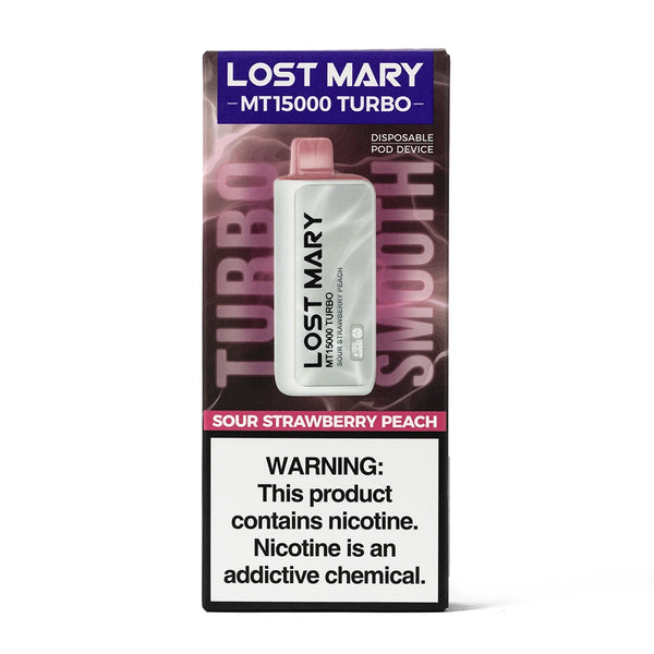 Lost Mary MT15000 Turbo 5% Nicotine sour strawberry peach