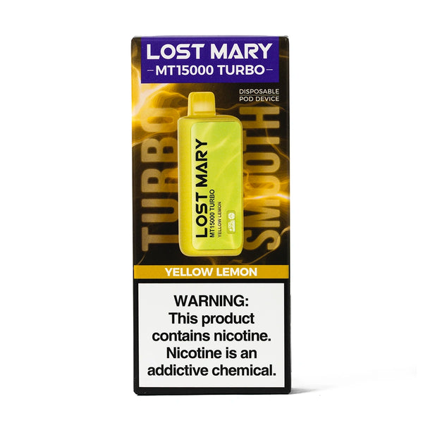 Lost Mary MT15000 Turbo 5% Nicotine yellow lemon