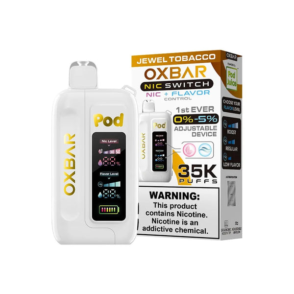 OXBAR x Pod Juice NIC SWITCH 35K Disposable jewel tobacco
