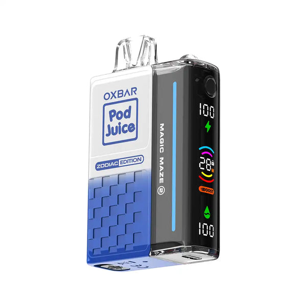 Pod Juice x OXBAR Magic Maze 2.0 | 30,000 Puffs blue slushy ice