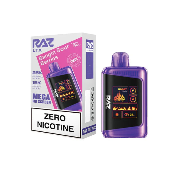 RAX LTX 25K Puffs | ZERO Nicotine bangin sour berries