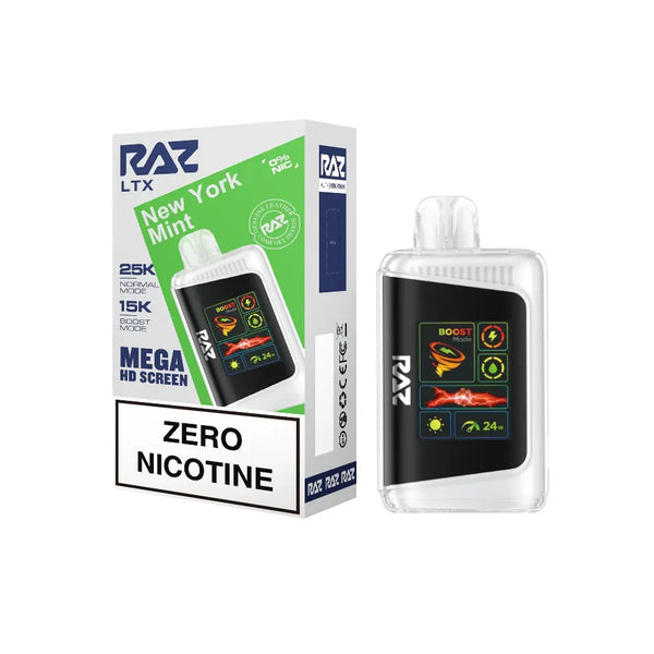 RAX LTX 25K Puffs | ZERO Nicotine new york mint
