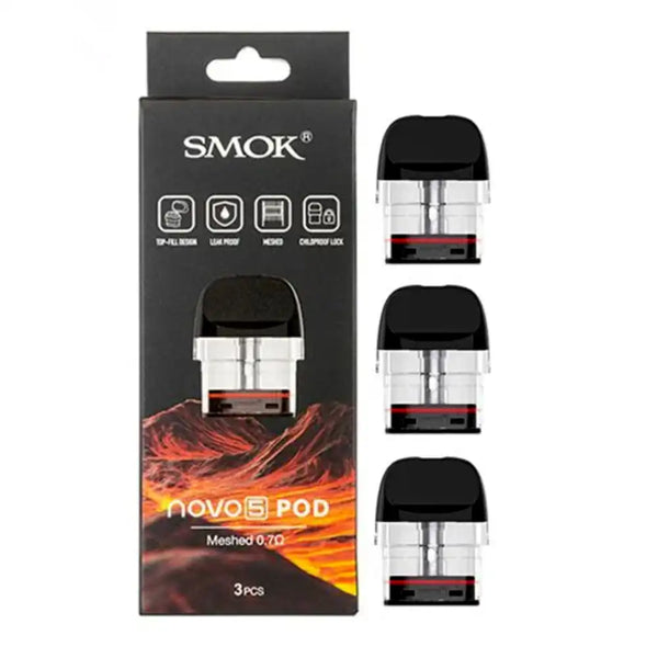 SMOK Novo 5 Mesh Pods (0.7ohm 3-Pack)