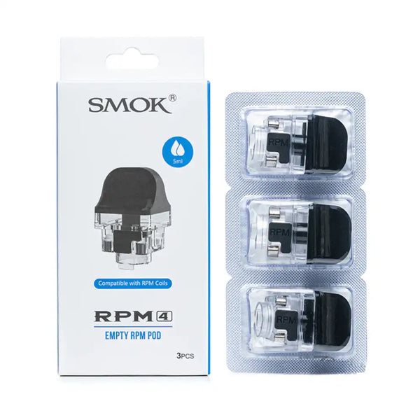 SMOK RPM 4 Replacement Pods (3-Pack RPM Coil Compatible) vape delivery in Los Angeles.