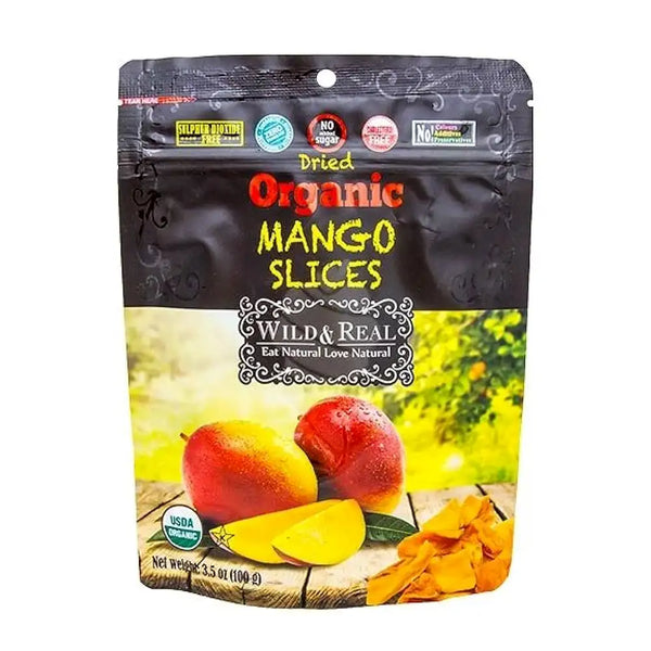 Wild & Real Organic Sliced & Dried Mango Delivery in Los Angeles.