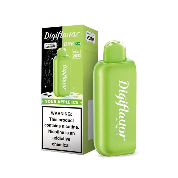 Geek Bar Digiflavor BRK Disposable Pod | 20K Puffs sour apple ice