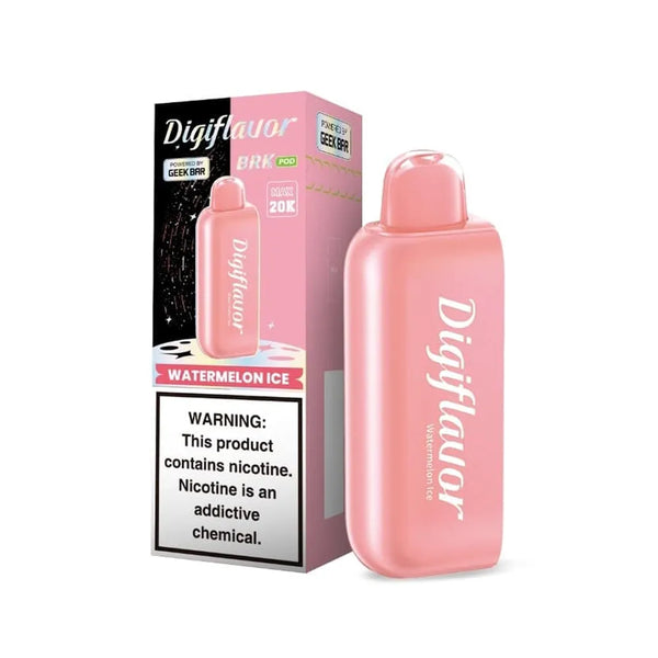 Geek Bar Digiflavor BRK Disposable Pod | 20K Puffs watermelon ice