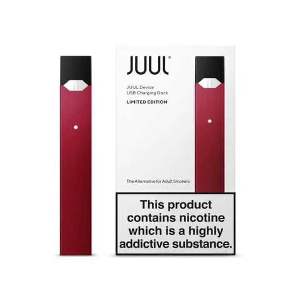 Juul Device With USB Charging Dock maroon