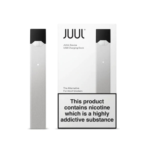 Juul Device With USB Charging Dock silver