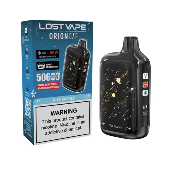 Lost Vape Orion Bar 50K Puffs Ice-Nic Control blue razz ice