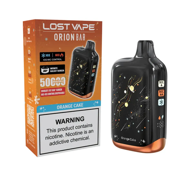 Lost Vape Orion Bar 50K Puffs Ice-Nic Control orange cake