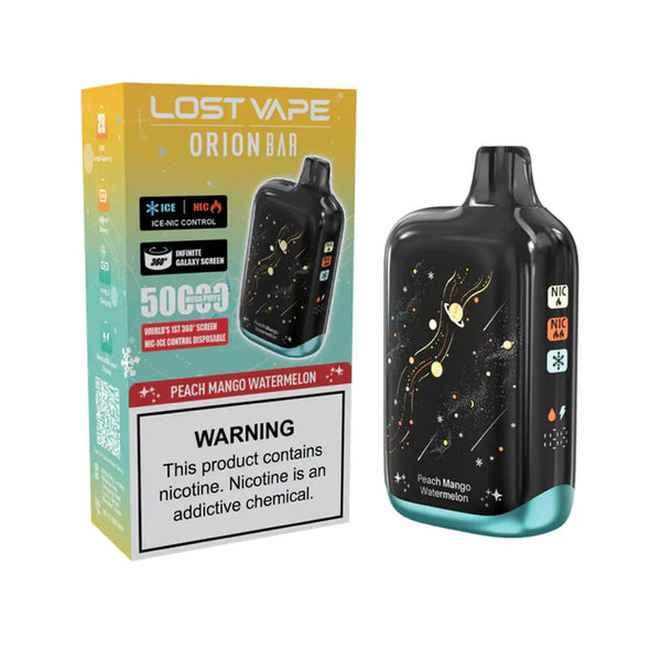 Lost Vape Orion Bar 50K Puffs Ice-Nic Control peach mango watermelon
