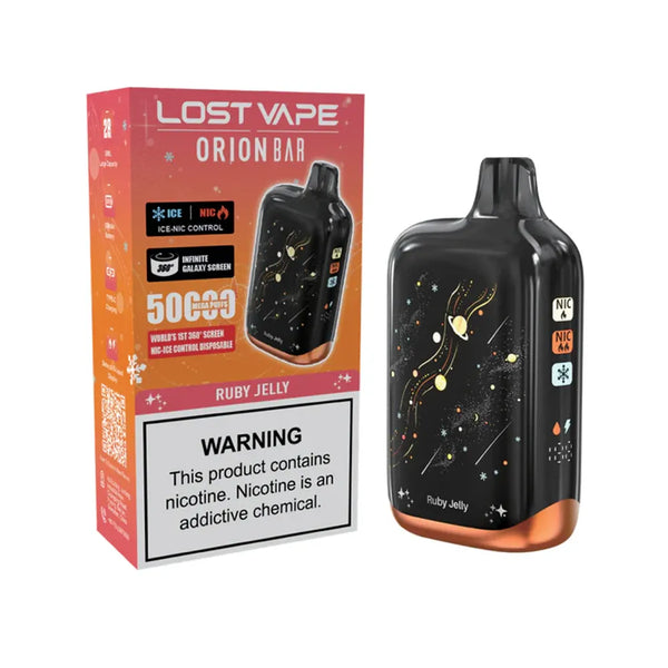 Lost Vape Orion Bar 50K Puffs Ice-Nic Control ruby jelly