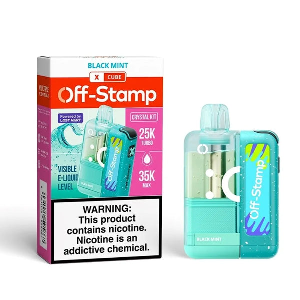 Off-Stamp X-CUBE by Lost Mary black mint
