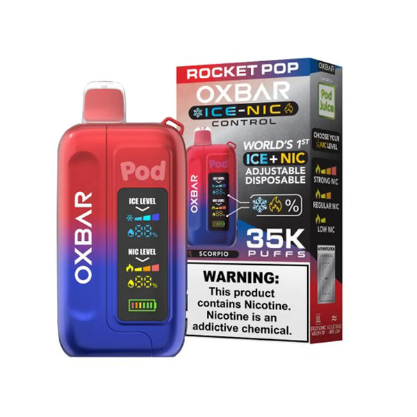 Pod Juice x OXBAR Ice-Nic  rocket pop