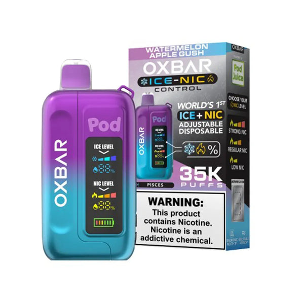 Pod Juice x OXBAR Ice-Nic  watermelon apple gush