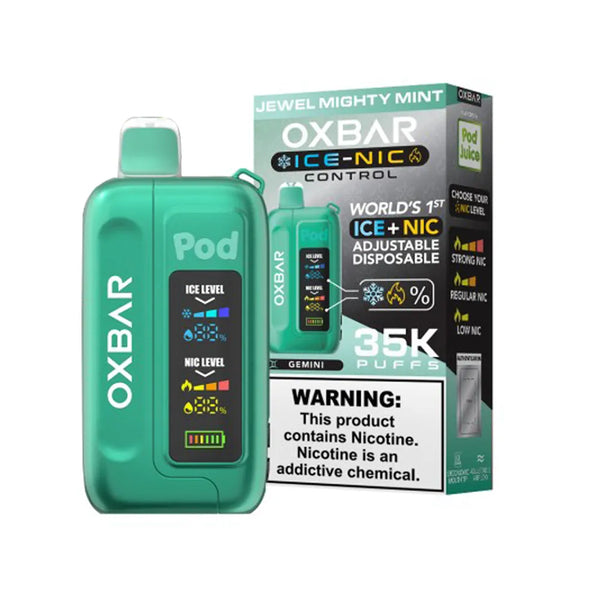 Pod Juice x OXBAR Ice-Nic  jewel mighty mint