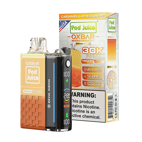 podjuiceoxbar30Kcaramellattefrappe