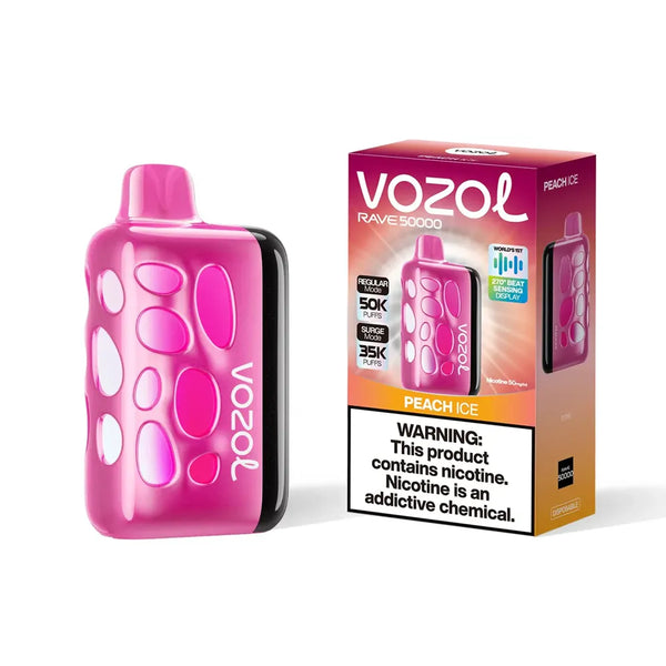 Vozol Rave 50k Puffs PEACH ICE

