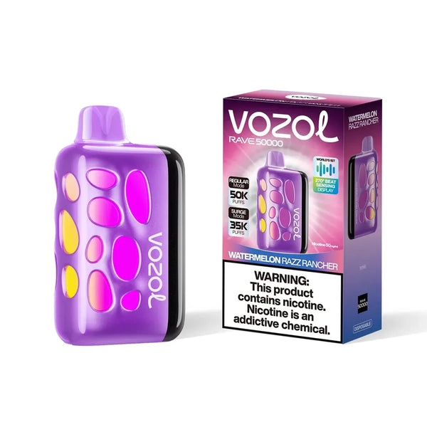 Vozol Rave 50k Puffs WATERMELON RAZZ RANCHER