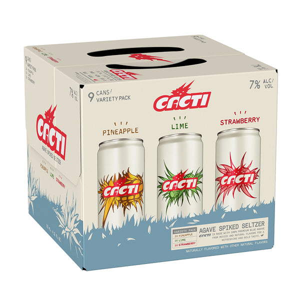 buy Cacti Agave Spiked Seltzer- Variety Pack 9 Can