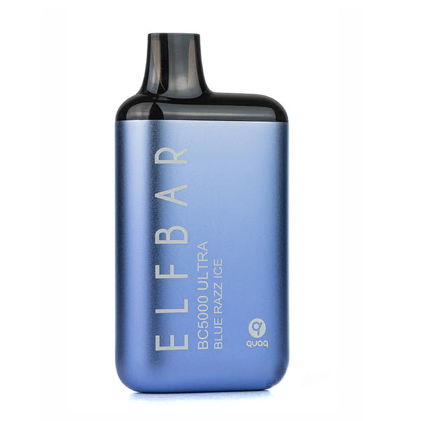 ElfBar Ultra Blue Razz Ice Vape Flavor, 13ml E-Liquid, 5% Nicotine, 5000 Puffs