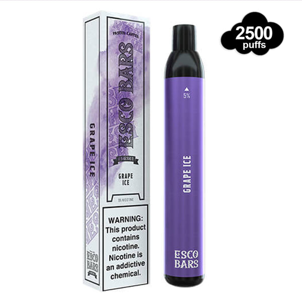 Esco Bars Mesh Disposables 2500 Puffs grape icedelivery in los angeles
