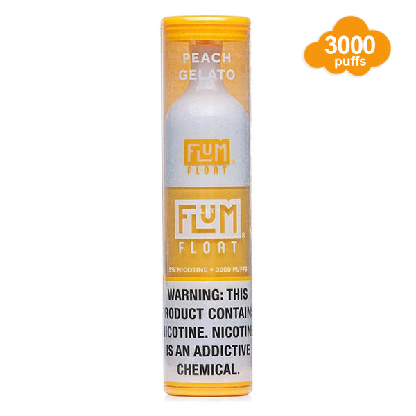 Flum Float Disposable Vape peach gelato 5% Nicotine delivery in Los Angeles