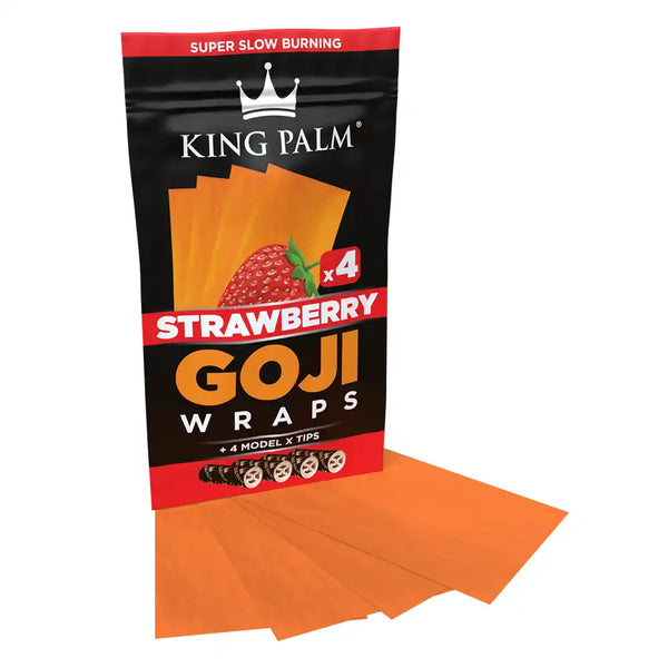 King Palm Goji strawberry Blunt Wraps delivery in Los Angeles.