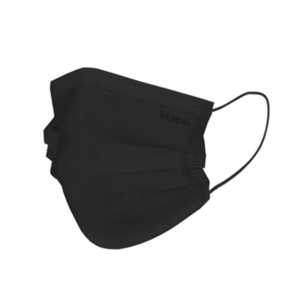 buy Litepak Premium 3-ply Mask - Black