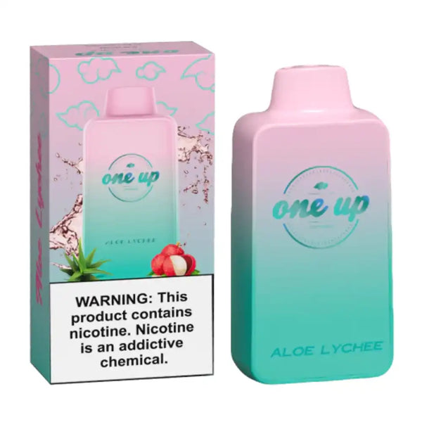 One Up 6000 Puffs aloe lychee Vape & Alcohol delivery in Los Angeles.