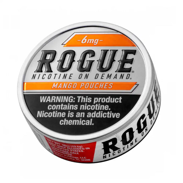  Rogue Nicotine Pouches 6mg mango pounchesdelivery in Los Angeles.