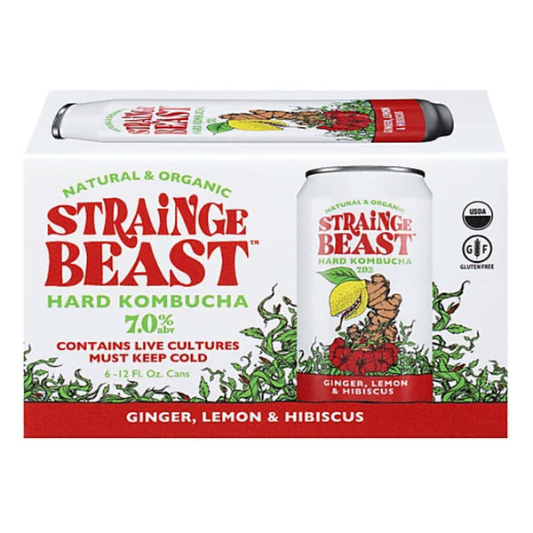 buy Strainge Beast Hard Kombucha Ginger,Lemon & Hibiscus delivery in los angeles