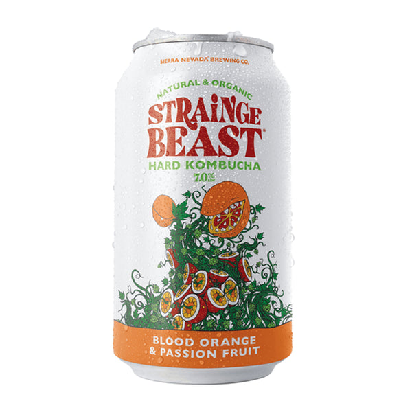 Strainge Beast Hard Kombucha Passion Fruit, Hops & Blood Orange delivery in los angeles