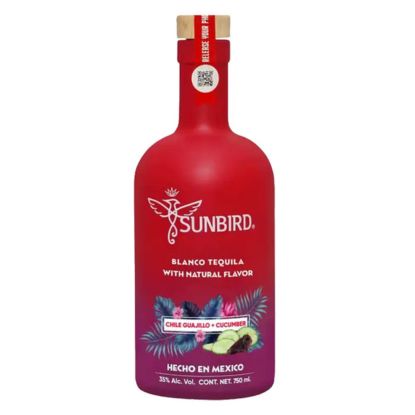 Sunbird blanco tequila with natural flavor chile guajillo + cucumber Tequila & Alcohol Delivery in Los Angeles