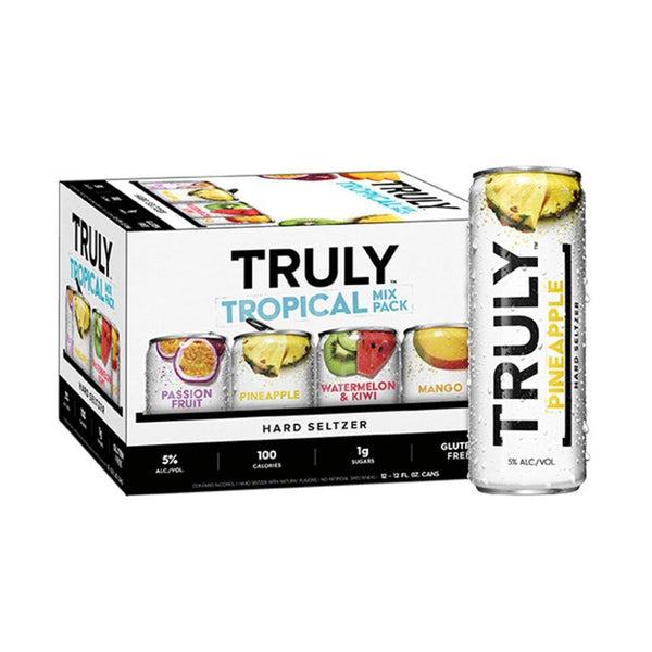 buy Truly Tropical Hard Cider Mix Pack (Passion Fruit, Pineapple, Watermerlon & Kiwi, Mango) in los angeles