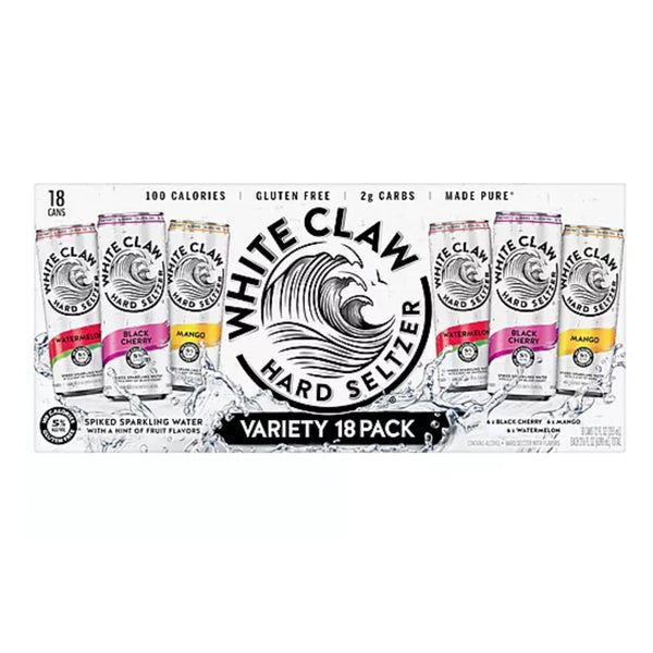White Claw Variety Pack - 18 pack delivery in Los Angeles. 