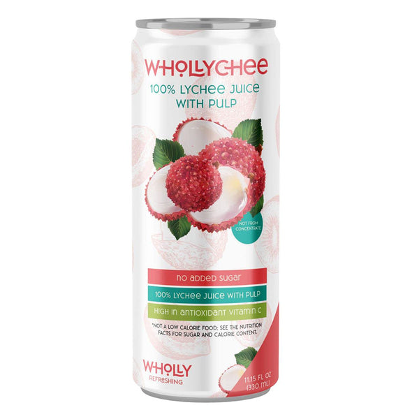 Wholly 100% Lychee Juice (With Pulp) delivery in Los Angeles.