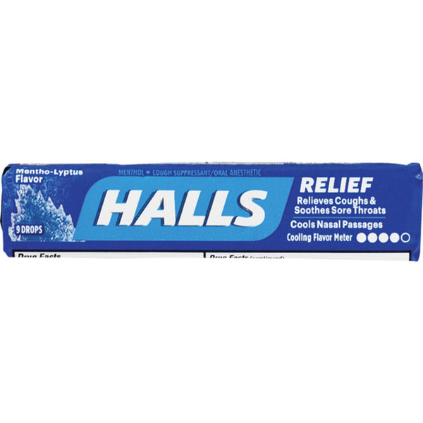 buy Halls Relief Cough Suppressant Oral Anesthetic Menthol Drops in los angeles