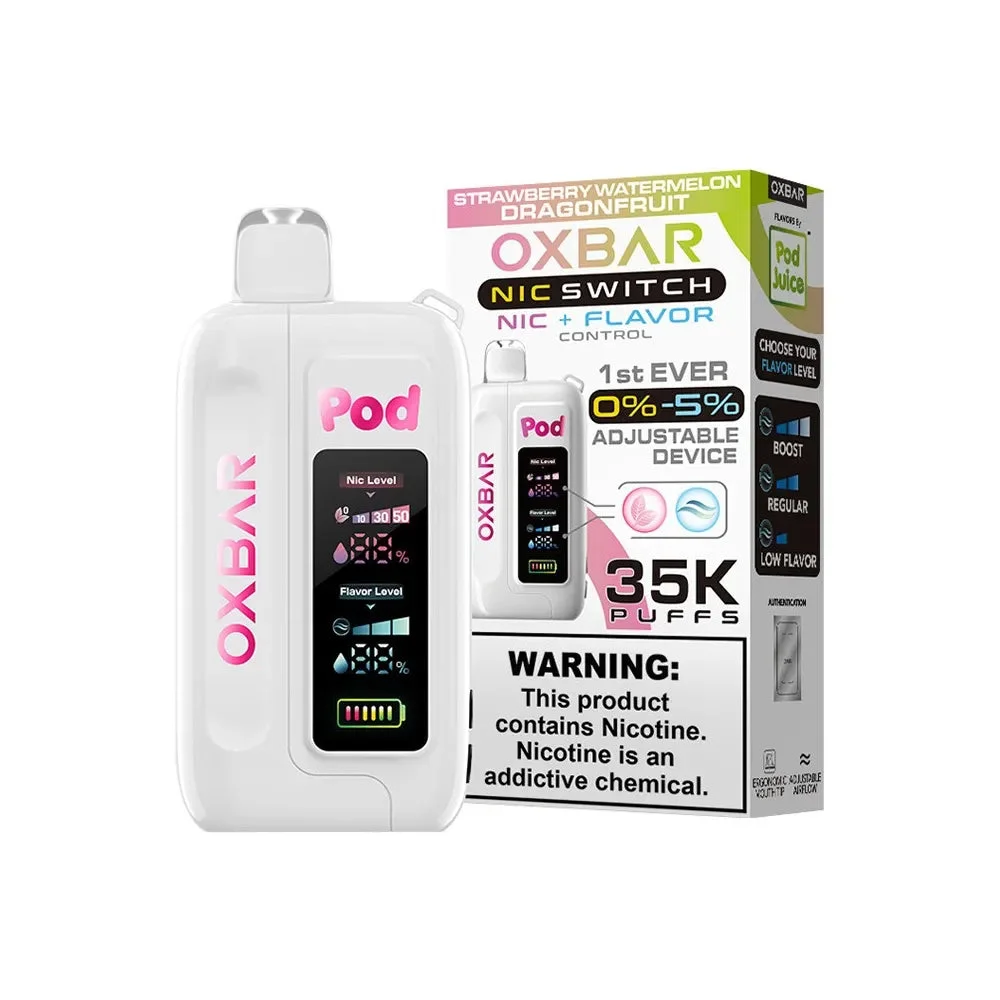 how much is elf bar vape OXBAR，POD JUICE， 35K puffs，adjust ice and nic level