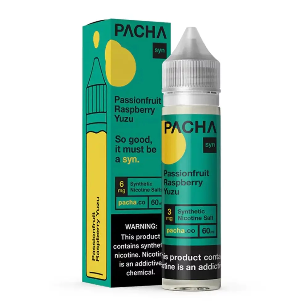 Pachamama TFN Series passion raspberry yuzuE-Liquid 60mL (Freebase)